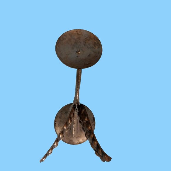 Vintage Bombay Co Large Hammered Metal Decorative Angel Candle Holder - Picture 5 of 8